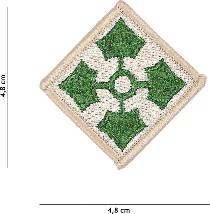 Embleem stof 4th US Infantry Division