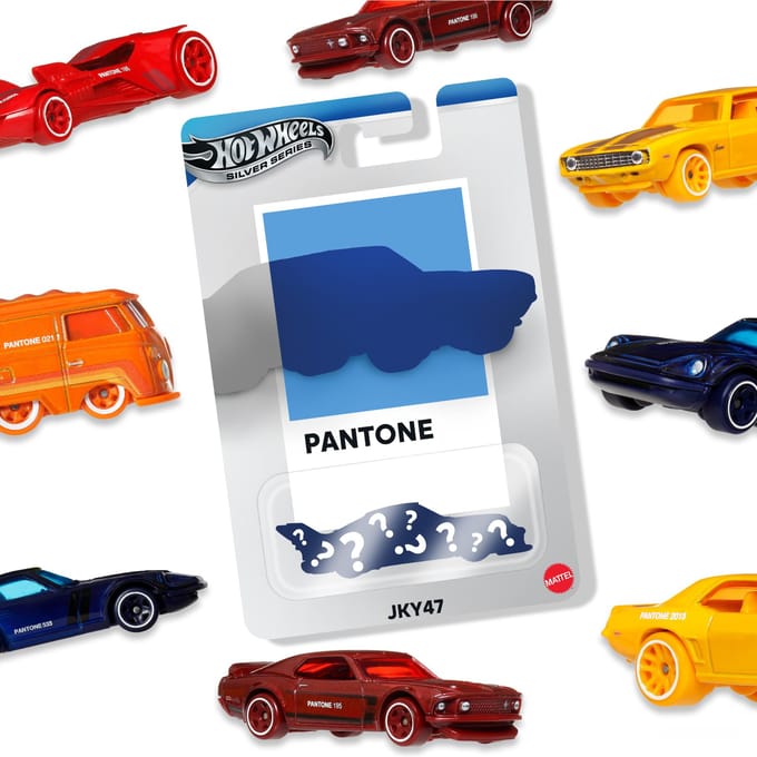 Hot Wheels diecast silver series pantone assorti