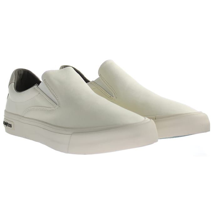 Seavees Hawthrone Slip On Standaard Bleach Poplin Off White Herenschoenen