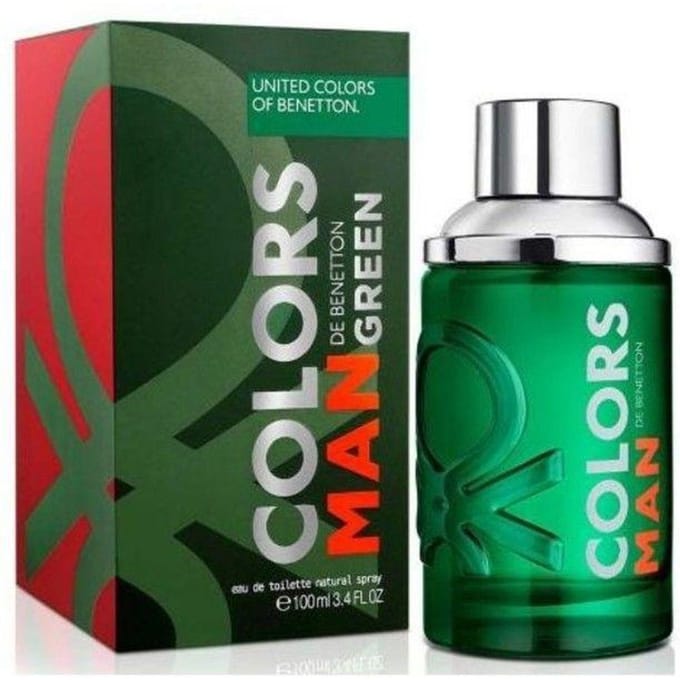 Benetton Colors Man Green Eau De Toilette Spray 100ml