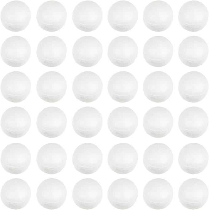 500 Stuks Witte Polystyreen Ballen voor DIY, Knutselen, Kerstdecoratie en Feestversiering