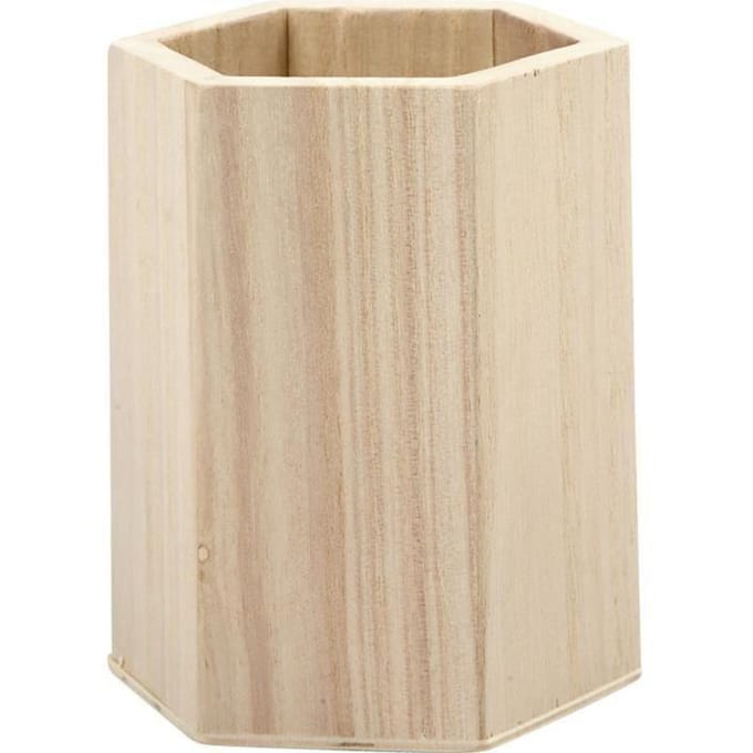 Pennenbak Creativ Company zeshoek 10.5x8cm triplex