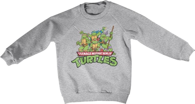 Teenage Mutant Ninja Turtles Teeange Mutant Ninja Turtles Distressed Group kindersweatshirt, heathergrijs