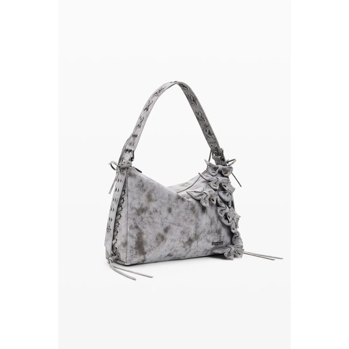 Desigual schoudertas Nickel Leiria Shoulder Bag Dark Grey grijs