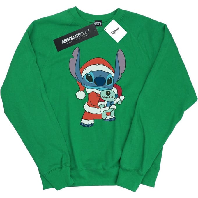 Disney Dames/Dames Lilo And Stitch Kerst Sweatshirt (Iers Groen)