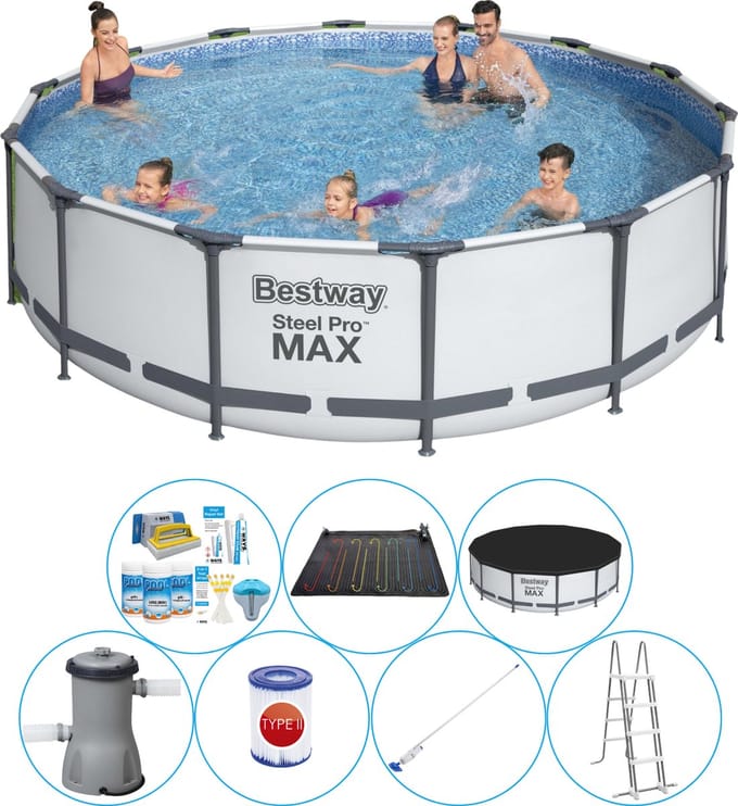 Steel Pro MAX Rond 427x107 cm - Zwembad Deal