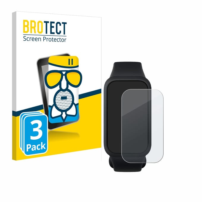 BROTECT - Screenprotector voor Xiaomi Smart Band 9 Active - Folie Beschermfolie Beschermglas matte 3 Stuks