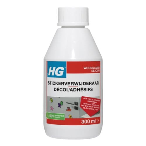 HG stickerverwijderaar - 300ml - eenvoudig in gebruik - 100% lijmrestenverwijdering