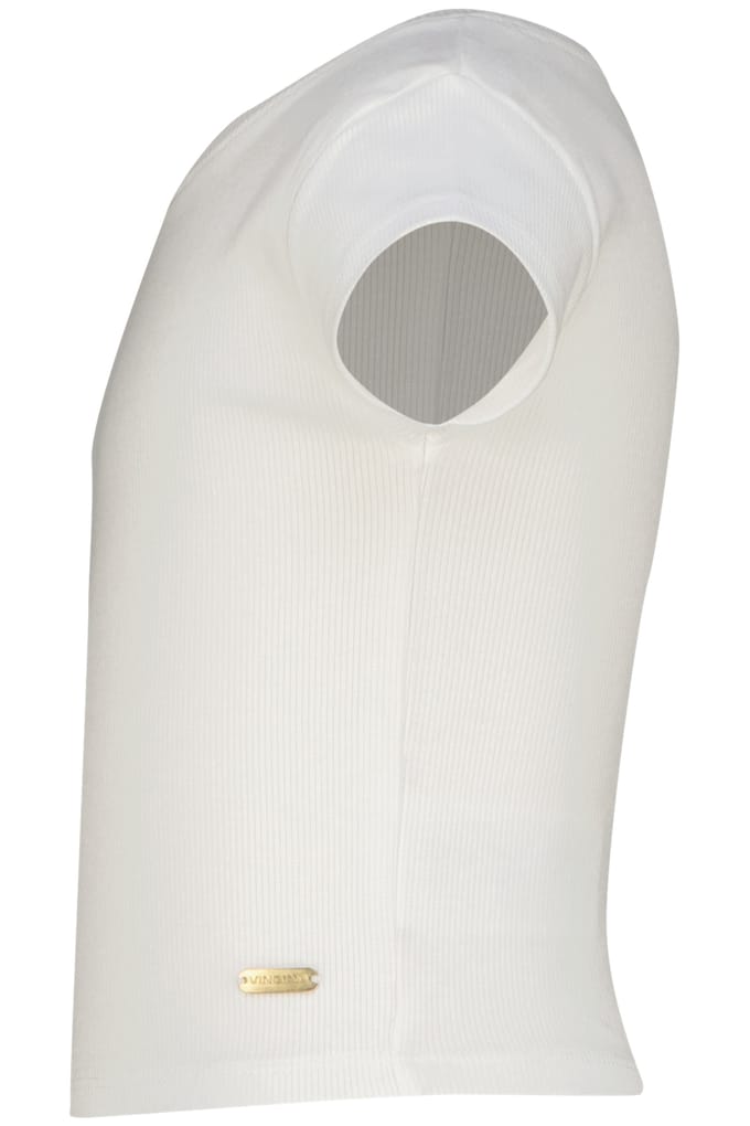 Vingino Basic-crop Rib Tee Real White Taglia: 6 | T-shirt Outlet | kids | Bianco