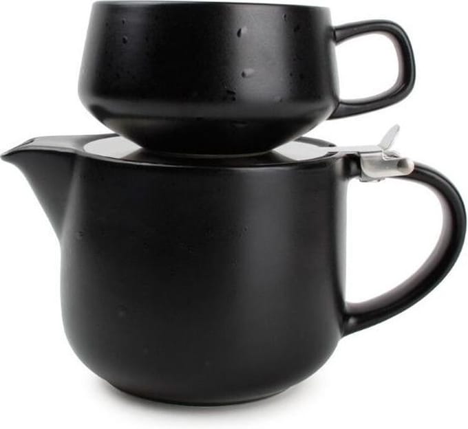 Tea for one set 60cl zwart Anders