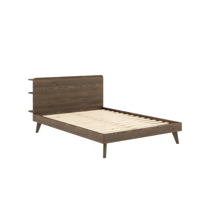 Karup Bed retraite - 106 Carob brown lacquered - 180 x 200 cm