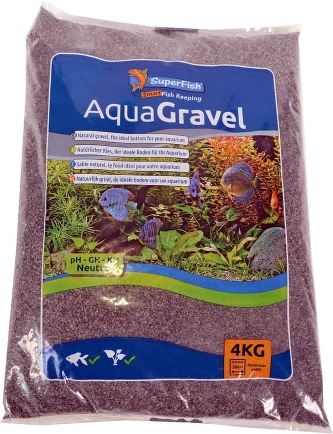 Aquariumgrind koffiekleur 2-3mm 4kg