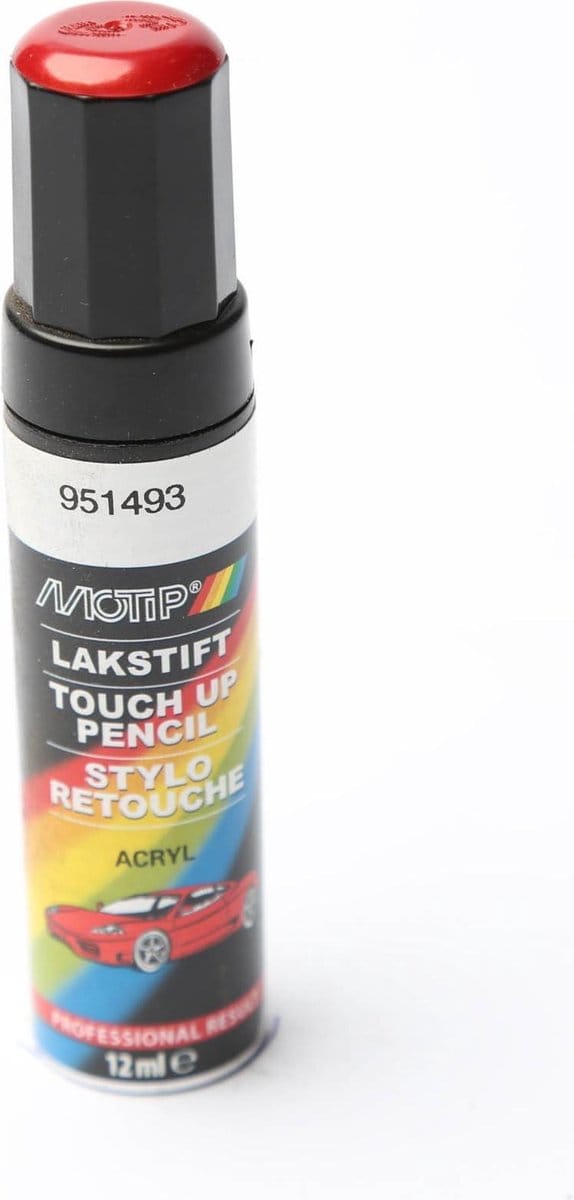Motip 951493 - Auto lakstift - Rood Metallic - 12 ml