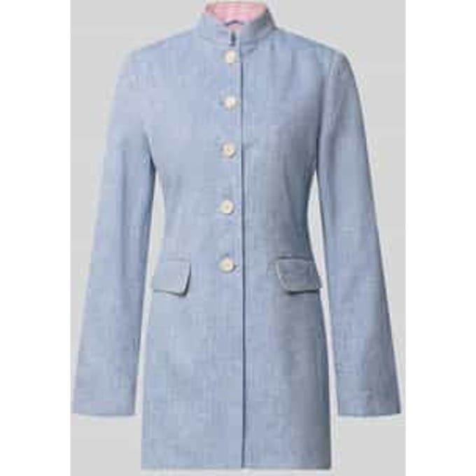 slim fit blazer met klepzakken
