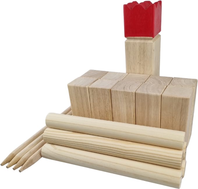 Kubb - het leukste camping spel - Materiaal: Hout