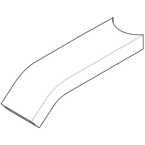 Dornbracht replacement spout for Lot sink two-hole mixer with single rosettes 90110618806-06