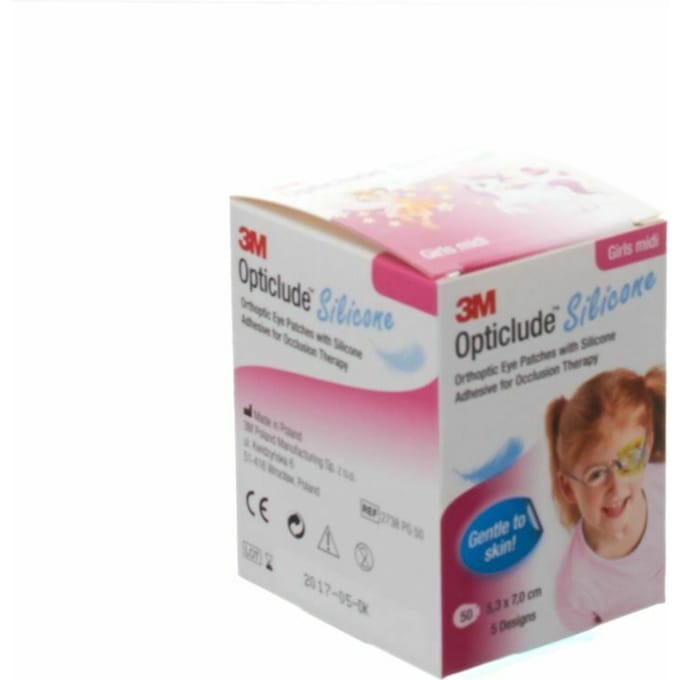 Opticlude 3m Silicone Eye Patch Girl Midi 50