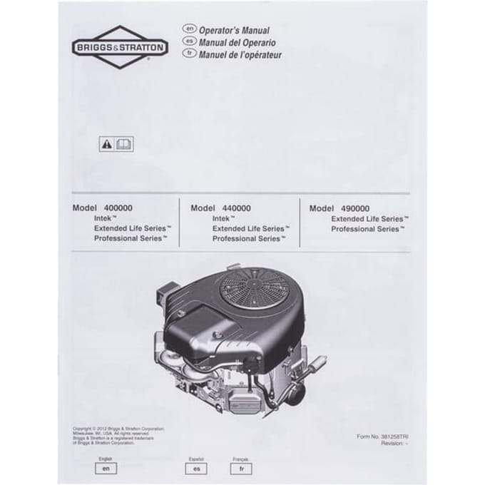 Briggs & stratton gebruikershandleiding