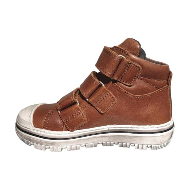 Develab 45199 Sneakers Jongens - Leren Sneaker - Cognac - Maat 32