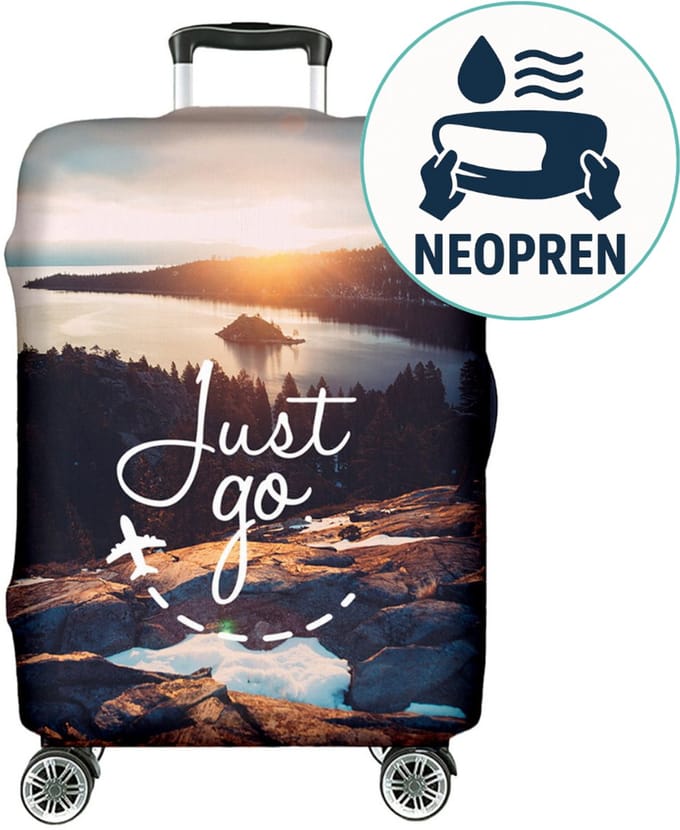 FEROCITY - Kofferhoes M (23"-26") Flexibel - Gemakkelijk schoon te maken - Polyester - Just Go