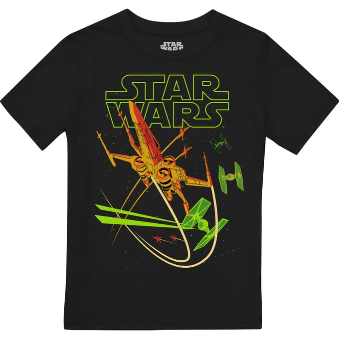Star Wars Kinderen/Kinderen X-Wing T-Shirt (Zwart)