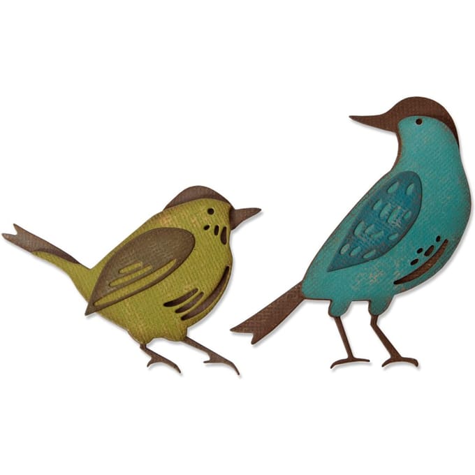 Sizzix Thinlits ponssjabloon "Feathered Friends by Tim Holtz"