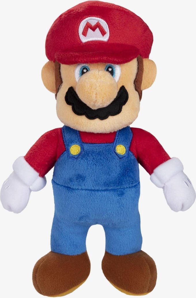 Super Mario Bros Mario pluche figuur 20cm - Yoshi Bekende knuffels