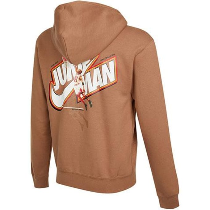 Jordan Jumpman hoodie met rits L brown