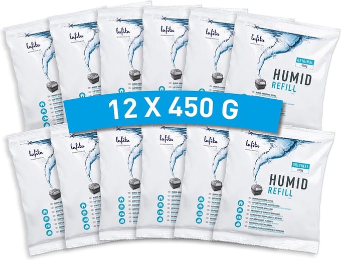 Lafita Vochtvanger navulling - 12 stuks - 450 gram - universeel - made in NL