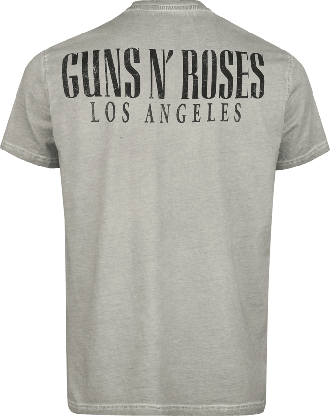 Guns N' Roses Bullet Logo Heren T-shirt - grijs - S