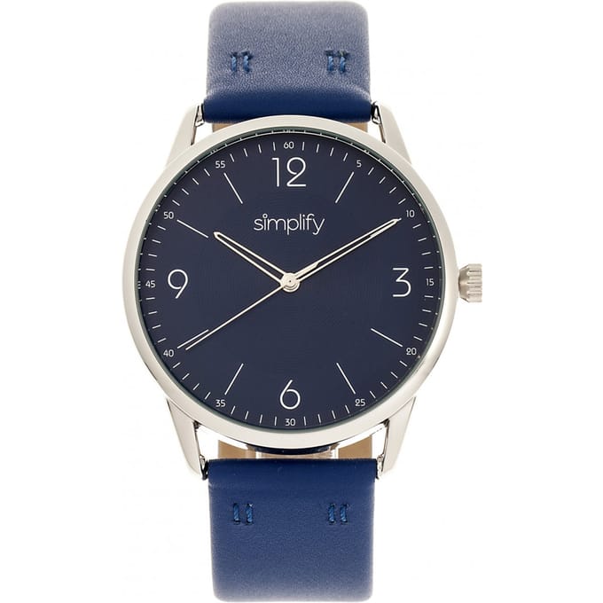 Vereenvoudig het 6300 horloge met leren band