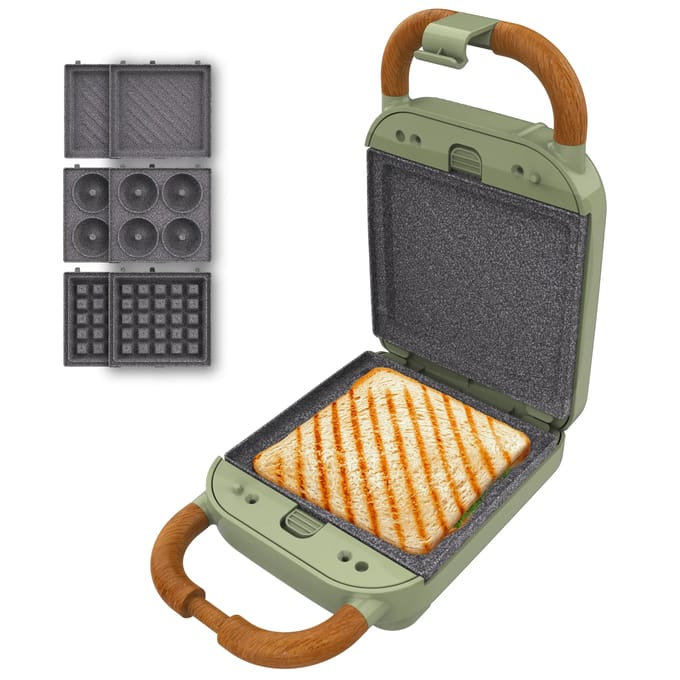 Tosti apparaat Cecotec Rock'nToast Retro One 600 W 700 W Groen