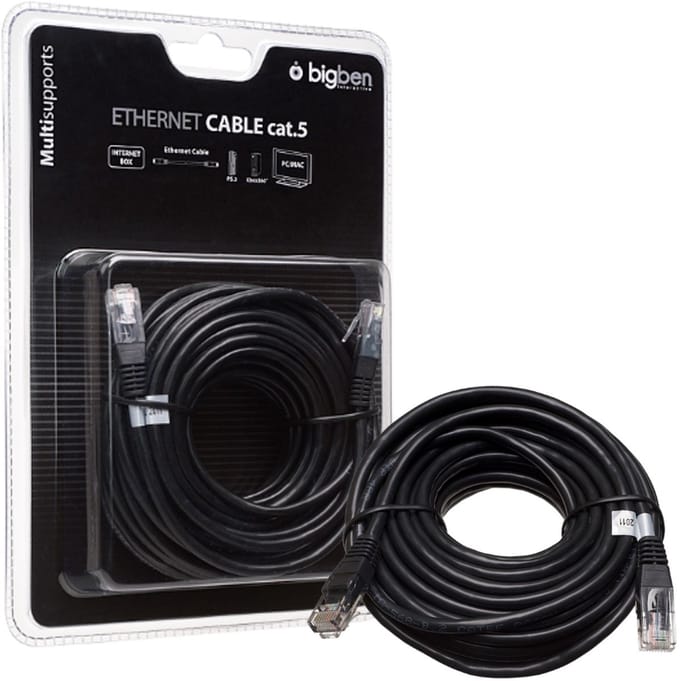 Bigben interactive GACC2799 - Cat 5 UTP-kabel - RJ45 - 10 m - Zwart