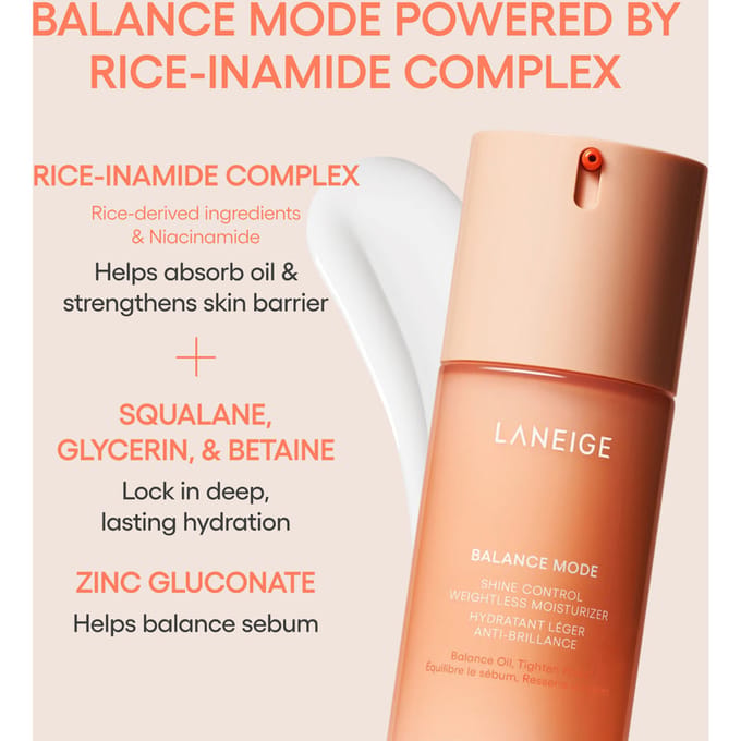LANEIGE - Balance Mode Shine Control Weightless Moisturizer 80ml