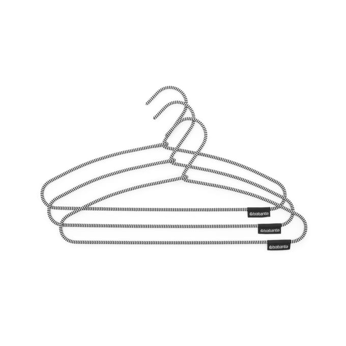 Brabantia Soft Touch Kledinghangers - 3 stuks - Black / White