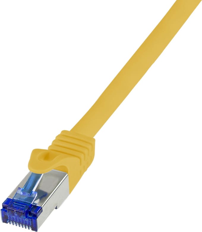 LogiLink C6A017S netwerkkabel Geel 0,25 m Cat6a S/FTP (S-STP)