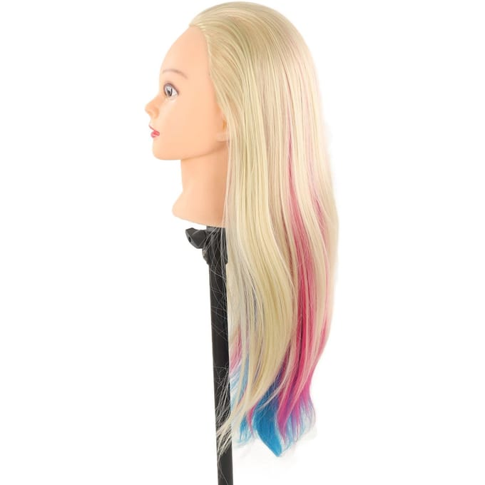 Haar Mannequin Trainingshoofd met Gereedschap Haarstyling Kappers Mannequin Hoofd voor Salon beige