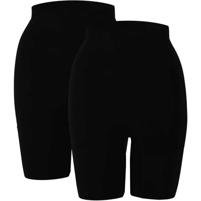 Sarlini Dames Corrigerende Shorts Naadloos 2-Pack Zwart - Maat S
