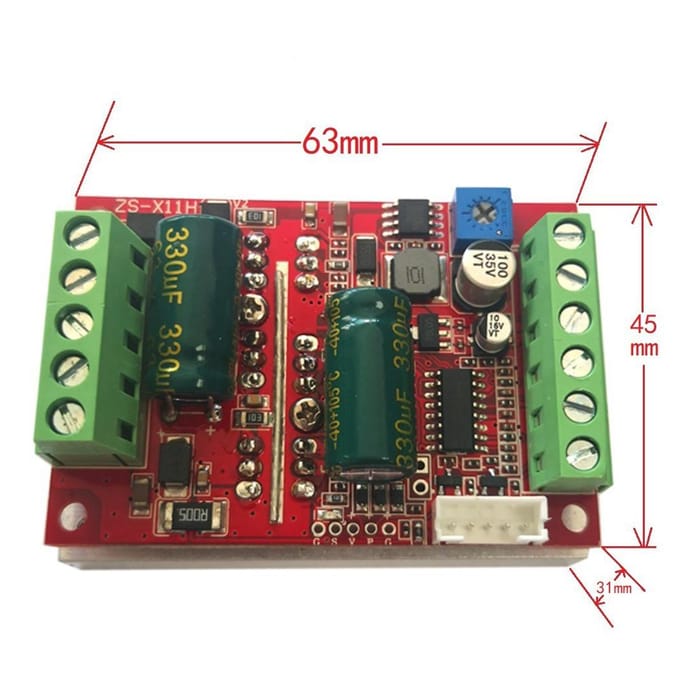 Contrôleur de moteur sans balais à courant continu triphasé, DC660V 400W BLDC, moteur de Hall haute puissance multicolore