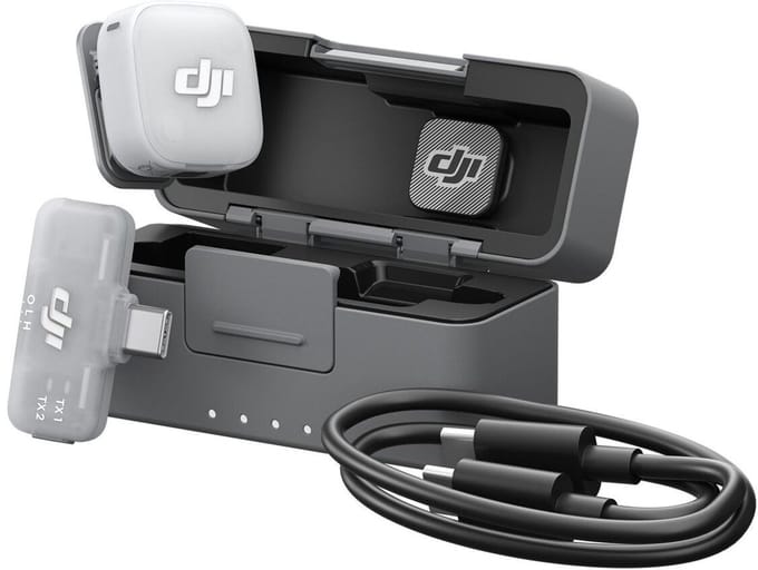 DJI Mic Mini 2 Single Mobile Ontvanger + Oplaadcase (voor DJI Mic & Mic Mini Series)