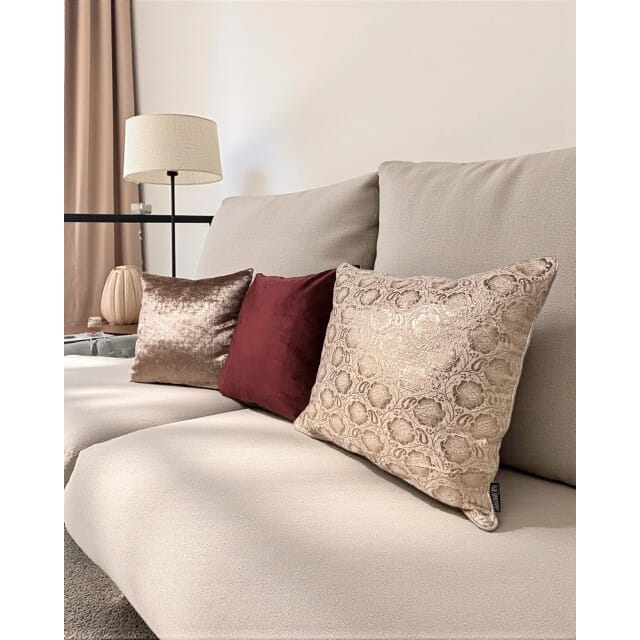 Gek op kussens! Mira ivory / rose | 45 x 45 cm | kussenhoes | polyester