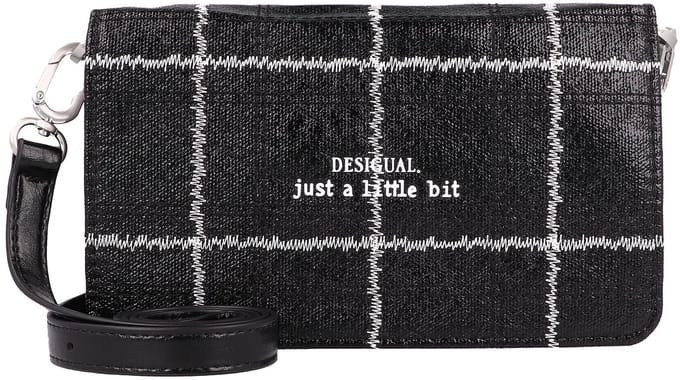 Desigual portemonnee clutch Mone Mai-Taimagda Tiny Zip Clutch Black zwart