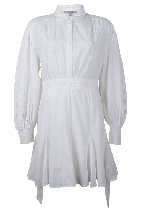 AllSaints Keeley Broderie Dres Chalk White Größe: 42 | Blusenkleider Outlet | Damen | Weiß