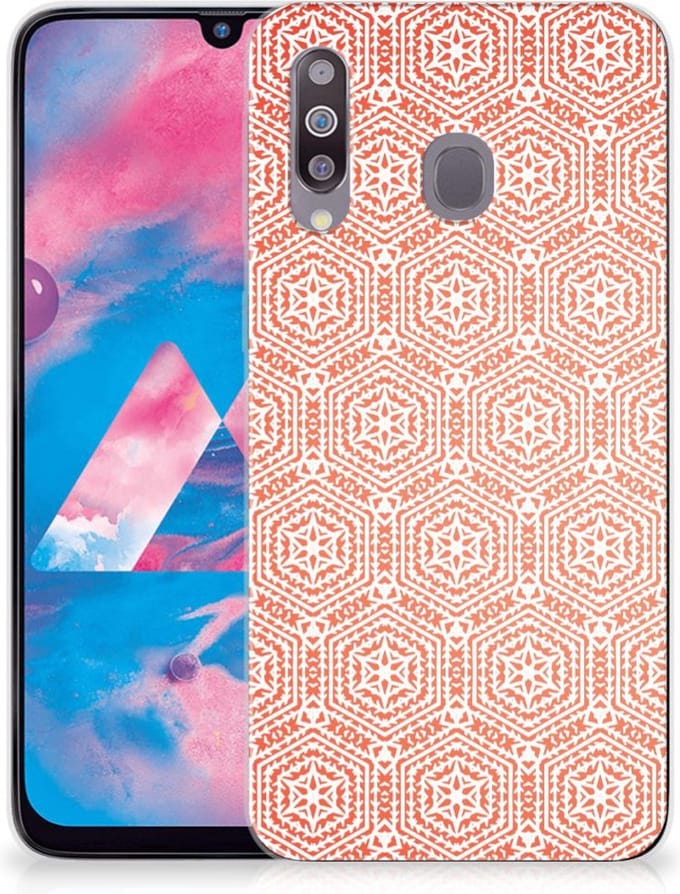 Samsung Galaxy M30 TPU bumper Pattern Orange