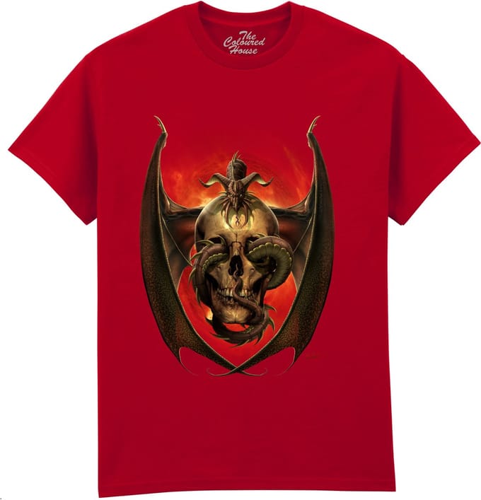 Skull Draak Dissent The Coloured House T-shirt S