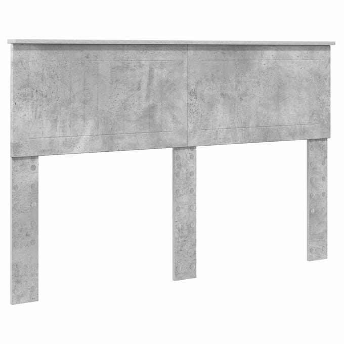 vidaXL Hoofdbord Beton Grijs Bewerkt hout