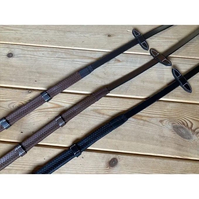 Riemen voor paard rubber met stoppers Jump'In One 1/2