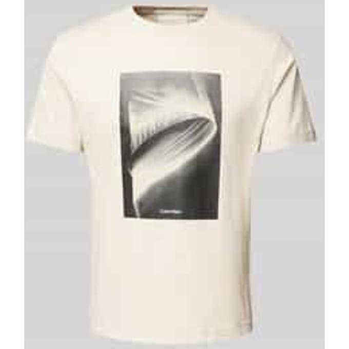 T-shirt met labelprint