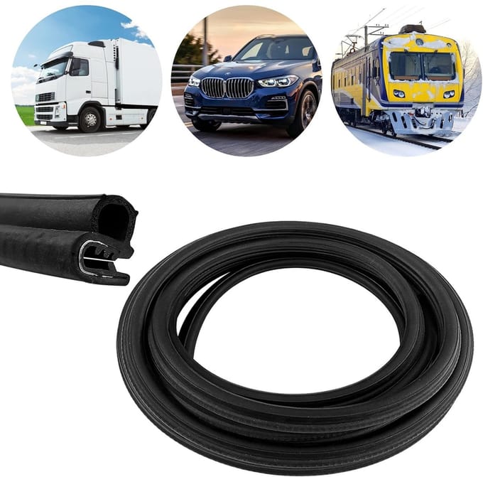 6m Rubberen Afdichting Voor Autodeur - U-Vormige Rubberen Randafwerking - Universeel Afdichtingsprofiel
