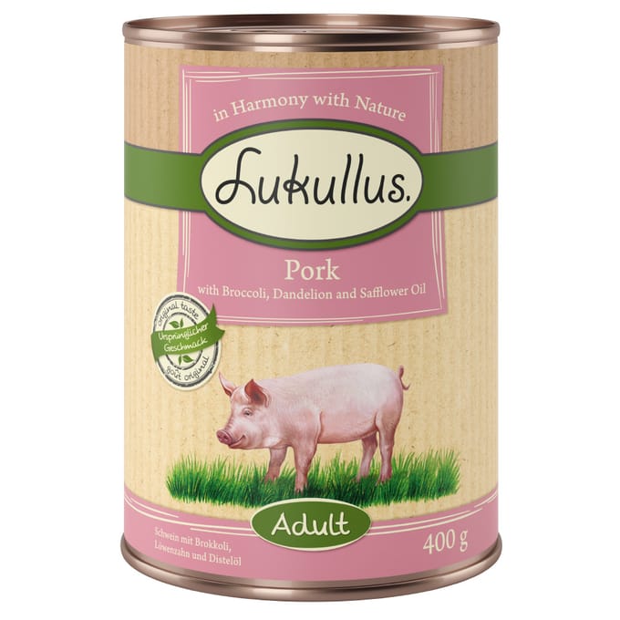 Lukullus Varken & Broccoli Graanvrij - 6 x 400 g